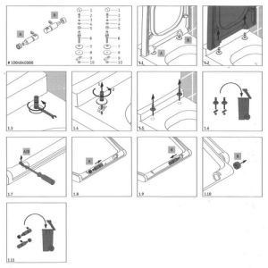 Duravit Vero 1004040000 Scharniersatz und Softclose-Zylinder für WC-Sitze Vero 006769