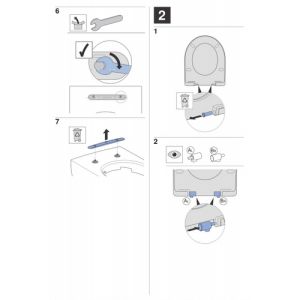 Geberit Renova Plan 500832001 toilet seat with lid white