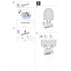 Geberit Renova Plan 500838011 toilet seat with lid white