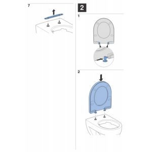 Geberit Renova Plan 573075000 toilet seat with lid white