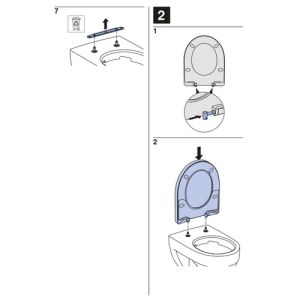 Geberit Smyle Square 500238011 toilet seat with lid white
