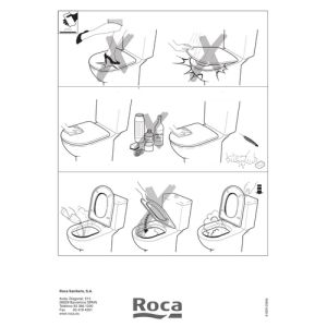 Roca Senso A801512004 toiletzitting met deksel wit