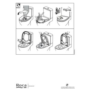 Roca The Gap A801732004 toiletzitting met deksel wit *niet meer leverbaar*