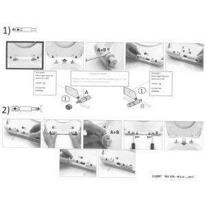 Villeroy en Boch Architectura 92211800 Softclose-Dämpfungsset für. WC-Sitze