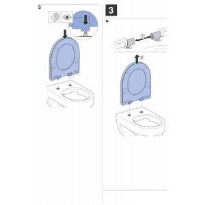 Geberit Renova Plan 500692011 toilet seat with lid white
