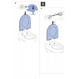 Geberit Renova Plan 500832001 toilet seat with lid white