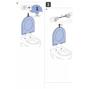 Geberit Renova Plan 500838011 toilet seat with lid white