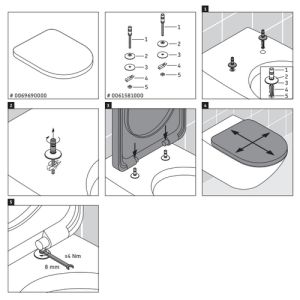 Duravit Architec 0069690000 WC-Sitze mit Deckel weiß