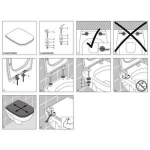 Duravit D-Code kompakt 0067310099 WC-Sitze mit Deckel weiß