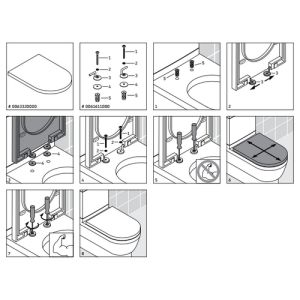 Duravit Darling New 0063320000 WC-Sitze mit Deckel weiß