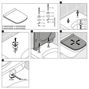 Duravit DuraStyle 0060590000 toiletzitting met deksel wit