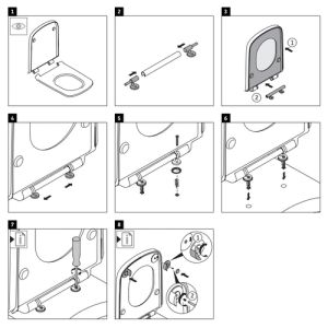 Duravit DuraStyle 0062510000 toiletzitting Vital zonder deksel wit