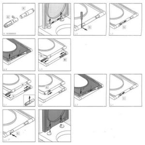 Duravit Starck 2 - D-Code 1003660000 Dämpfungszylinder für WC-Sitze Starck 2 006699 / Starck 2 006339 / D-Code 006209 (2er Set)