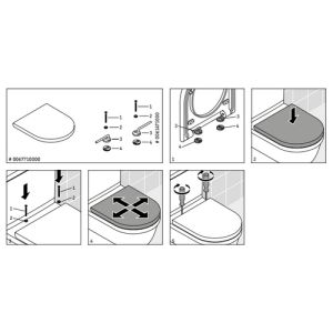 Duravit Starck 3 0067710000 toiletzitting met deksel wit