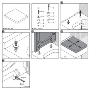 Duravit Vero 0067690800 toiletzitting met deksel zwart