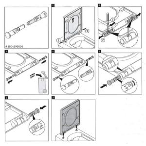 Duravit Vero Air 1004390000 soft-close Zylinder für WC-Sitze Vero Air 002209 (2er Set)