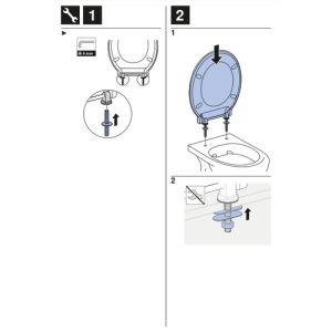 Geberit 300 Comfort 501386001 toilet seat with lid white