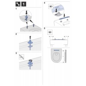Geberit Renova Plan 500692011 toilet seat with lid white