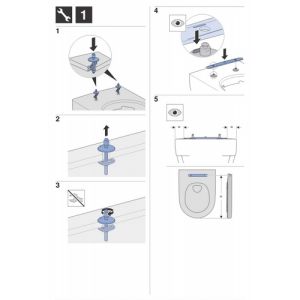 Geberit Renova Plan 500838011 toilet seat with lid white