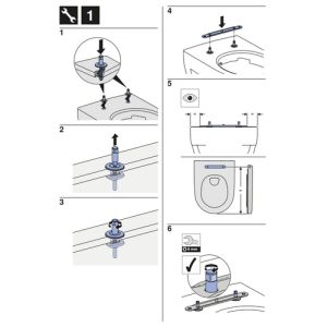 Geberit Renova Plan 573085000 toilet seat with lid white