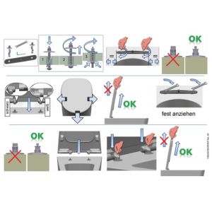 Ideal Standard Tonic II TV110AA Satz mit 2 Scharnieren chrom