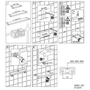 Keuco Collection Plan 14907370000 handle 300mm black matte