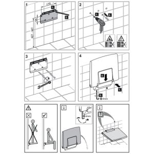 Keuco Collection Plan 14983010037 Klappsitz chrom/ schwarzgrau (RAL 7021)