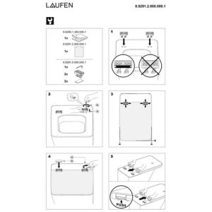 Laufen Il Bagno Alessi dOt 8929023000001 toilet seat with lid white *no longer available*