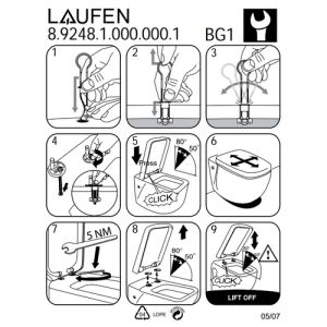 Laufen Lb3 8956803000001 toilet seat with lid white *no longer available*