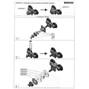 Riho 566000101 shower door wheel