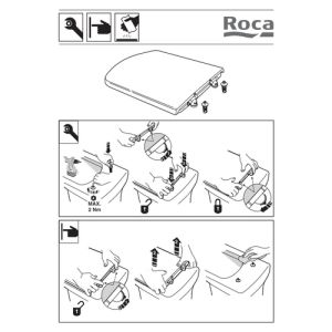 Roca Senso A801511004 toiletzitting met deksel wit