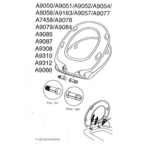 Villeroy en Boch Memento - Bellevue - Sentique - Subway 92201400 softclose Dämpfungsset für. WC-Sitze