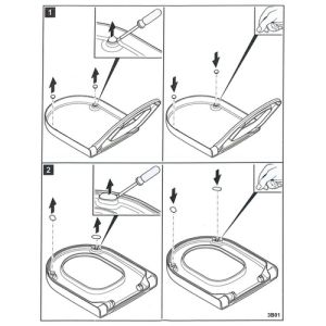 Villeroy en Boch O.Novo 92209100 Puffer rund und oval