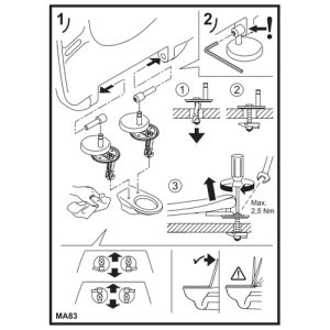 Villeroy en Boch (Omnia) Architectura 98M9D101 WC-Sitze mit Deckel weiß
