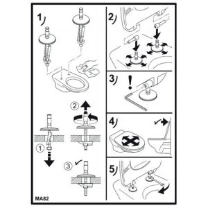Villeroy en Boch Architectura 9M836101 toiletzitting met deksel wit