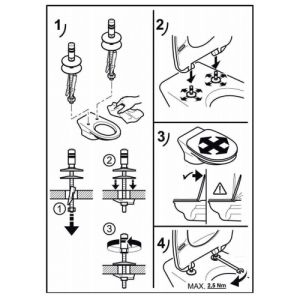 Villeroy en Boch Architectura 9M83S101 toiletzitting met deksel wit