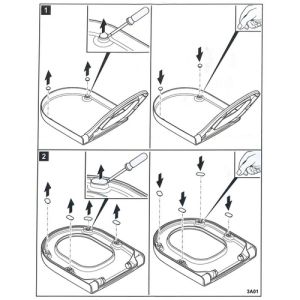Villeroy en Boch Architectura Vita 92244200 Puffer rund und oval
