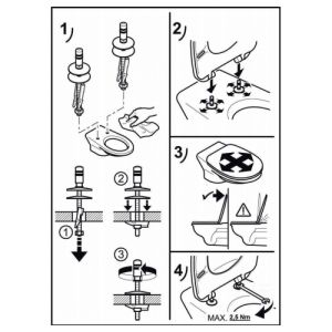 Villeroy en Boch Avento 9M77C101 toiletzitting met deksel wit