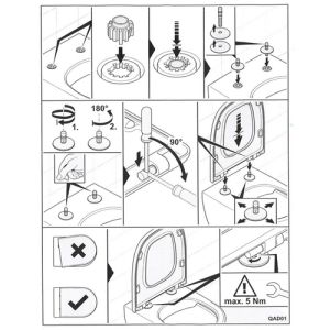 Villeroy en Boch Finion - Venticello - Memento 2.0 92218961 set vaste scharnieren chroom