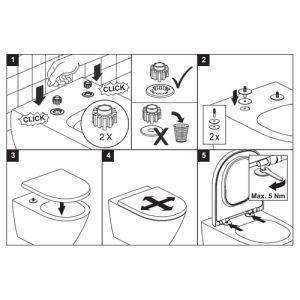 Villeroy en Boch Finion 9M88S1R1 toiletzitting met deksel wit (White Alpin CeramicPlus)
