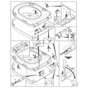 Villeroy en Boch O.Novo 92216400 Softclose-Dämpfungssatz für. WC-Sitze