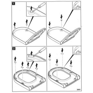 Villeroy en Boch O.Novo 92242101 Puffer rund und oval