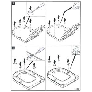 Villeroy en Boch Subway 2.0 - Vivia 92212300 Puffer rund und oval