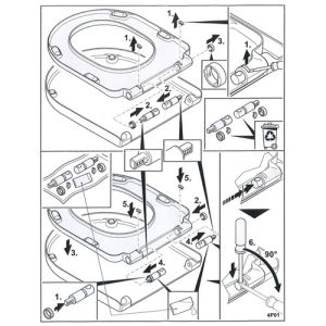Villeroy en Boch Subway 2.0 - Vivia 92213900 softclose Dämpfungsset für. WC-Sitze