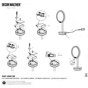 Decor Walther 0008612 Batterie für JUST LOOK SR und JUST LOOK WR