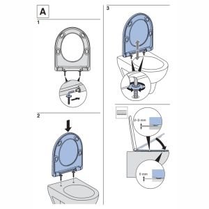 Geberit Renova 573010000 toilet seat with lid white
