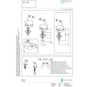Pressalit Dania R37000-B83999 WC-Sitze mit Deckel weiß