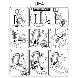 Pressalit Sway D2 994230-DF4999 WC-Sitze mit Deckel mattweiß