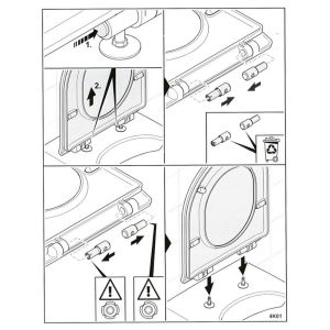 Villeroy en Boch 92232900 Softclose-Dämpfungssatz für WC-Sitze