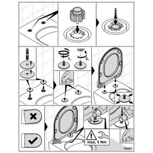 Villeroy en Boch Subway 3.0 8M42S1R7 toilet seat with lid Pure black